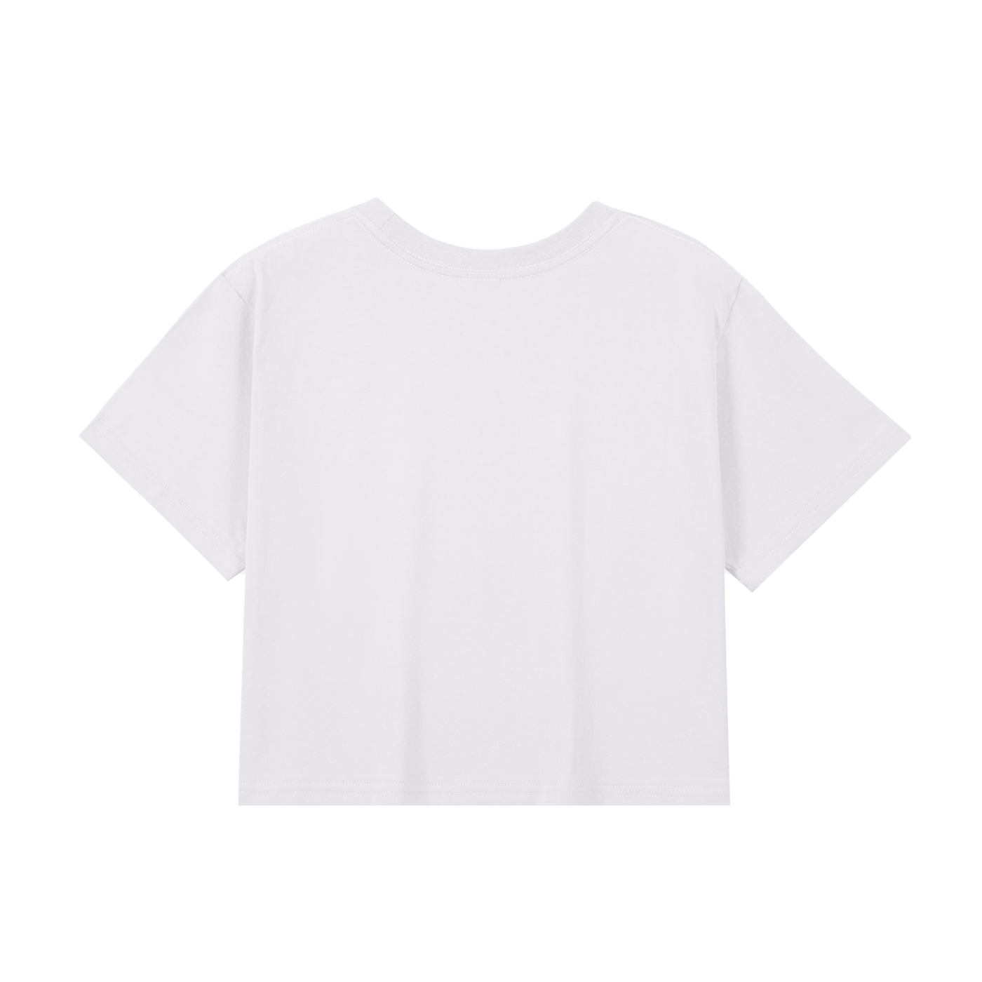 Baby Tee Seamless T Shirt White