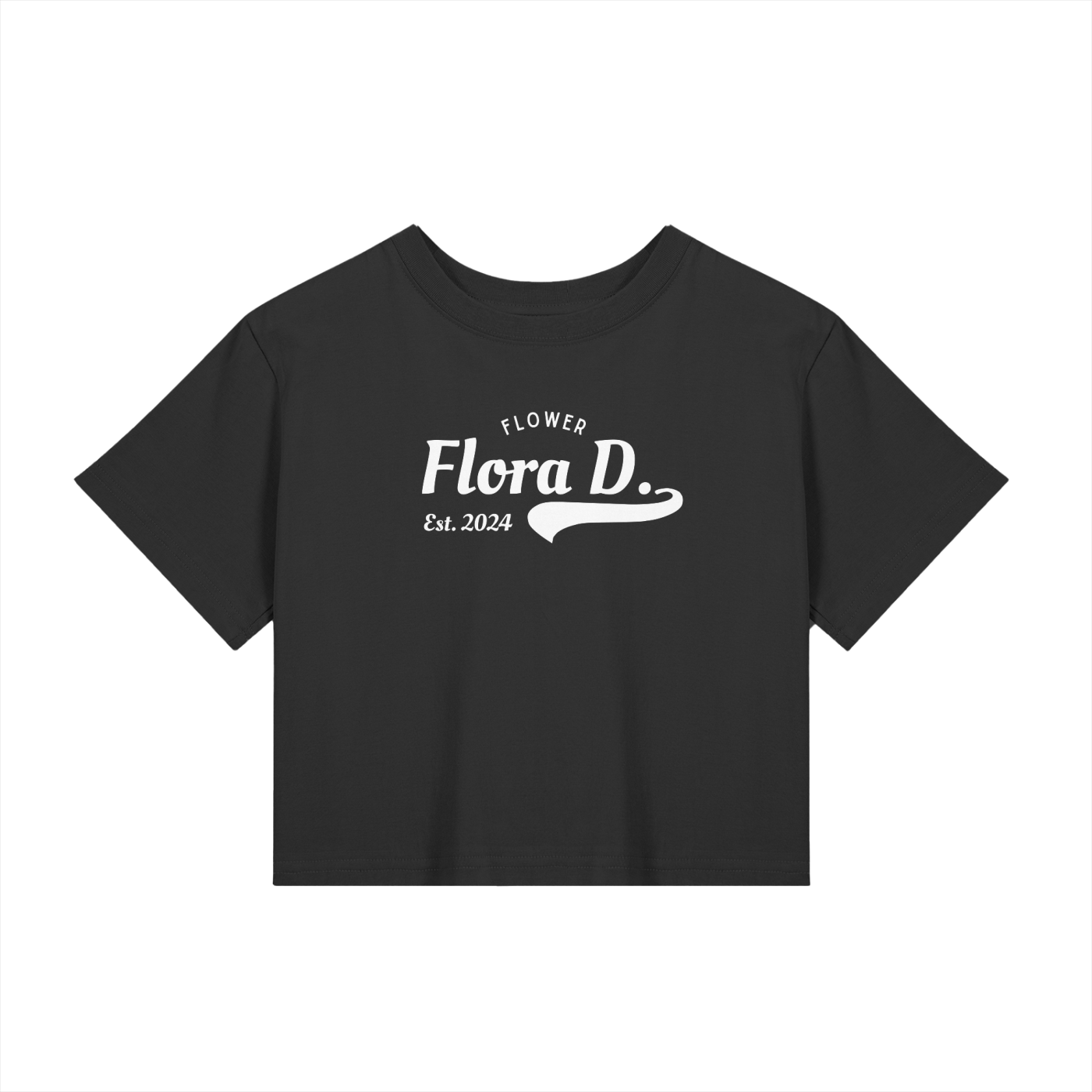 Baby Tee Seamless T Shirt Black