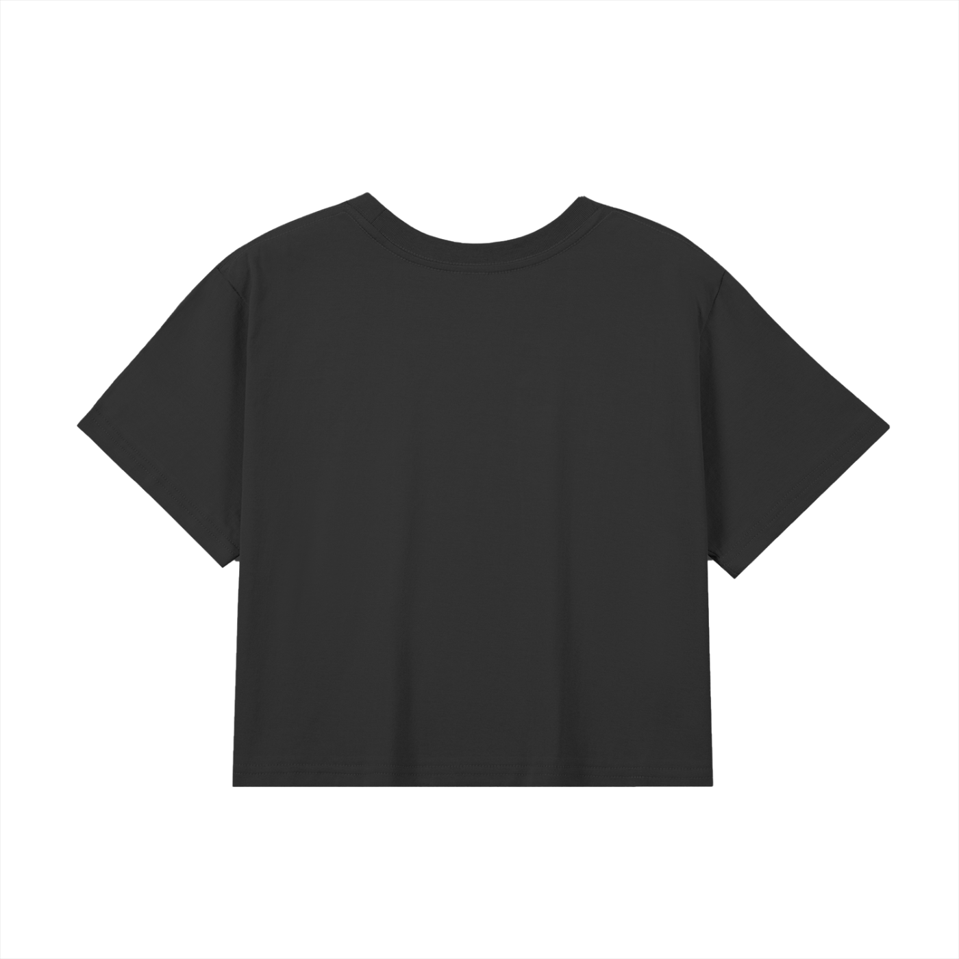 Baby Tee Seamless T Shirt Black