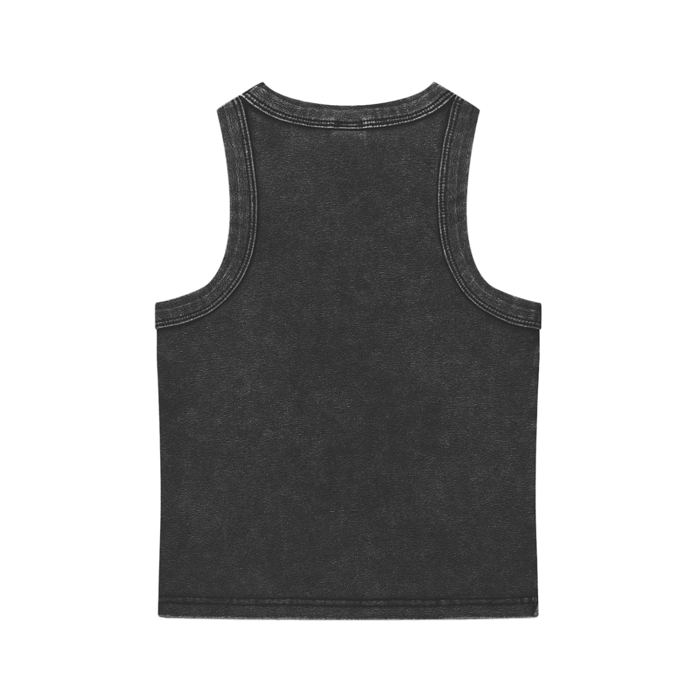 Snow Washed Crop Top Black
