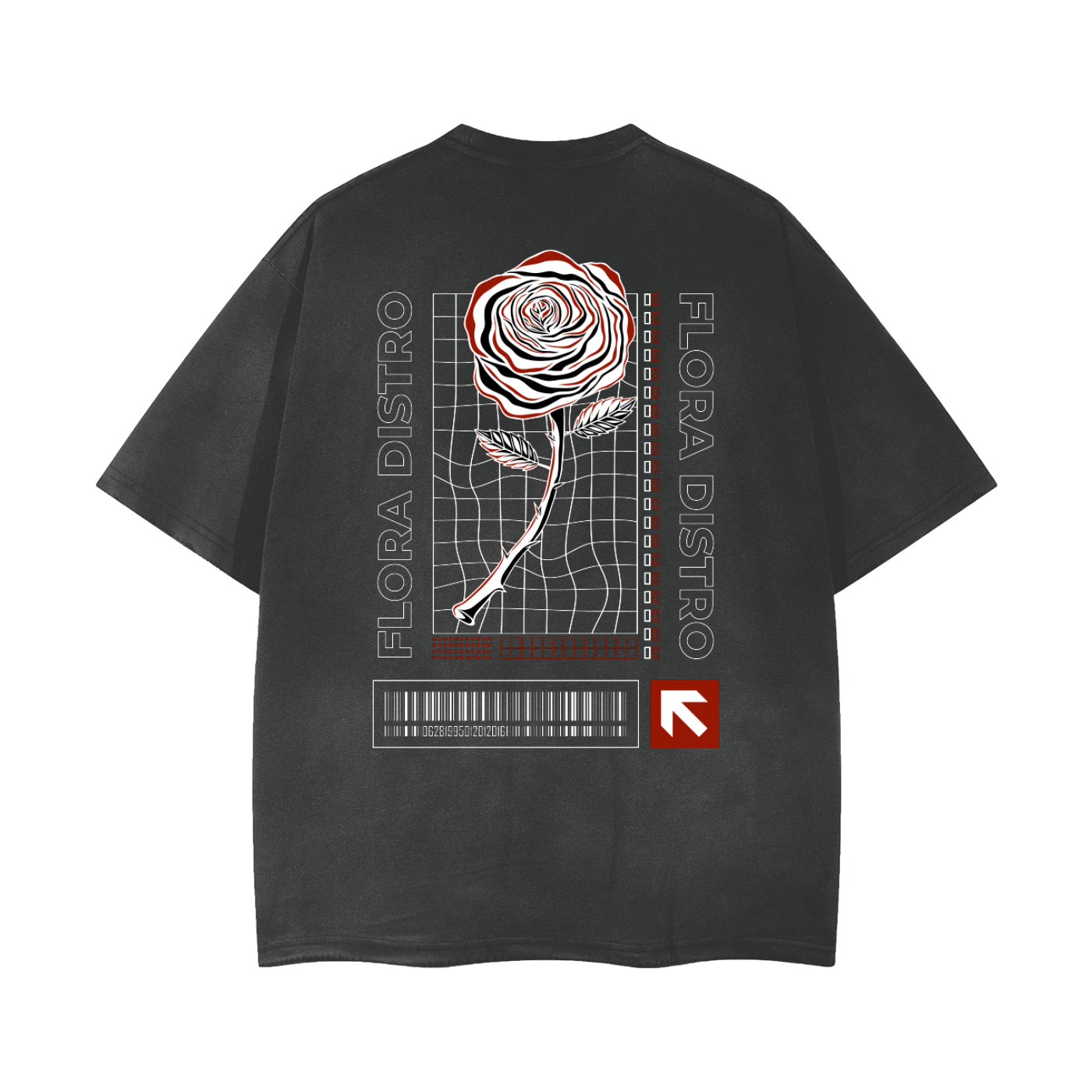 Rose Vintage Wash Frayed T-Shirt